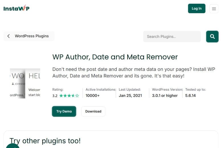 WP Author, Date and Meta Remover