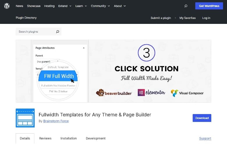 Fullwidth Template