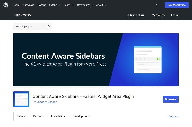Content Aware Sidebars